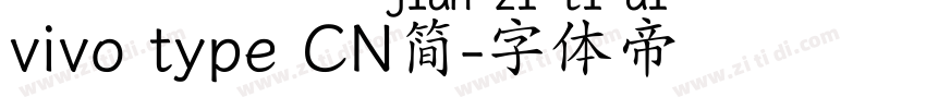 vivo type CN简字体转换